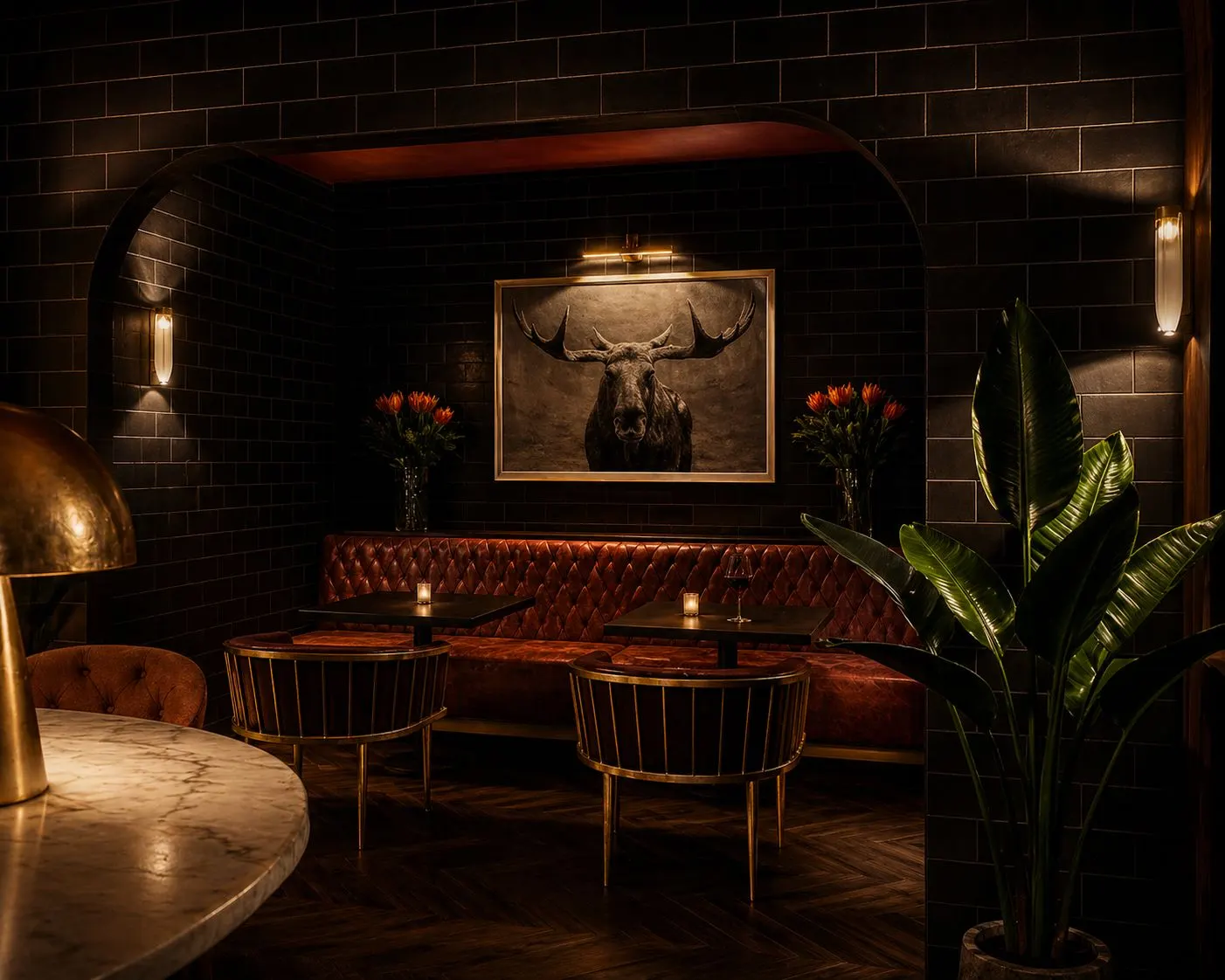 Interior de lounge — imagen provisional para Casa Rocas